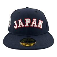 Japan Navy "World Baseball Classic" 2023 Champions Patch Gray UV New Era 59FIFTY Fitted Hat