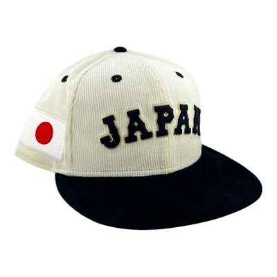 Japan Chrome and Black Corduroy "World Baseball Classic" WBC New Era 9FIFTY Snapback Hat