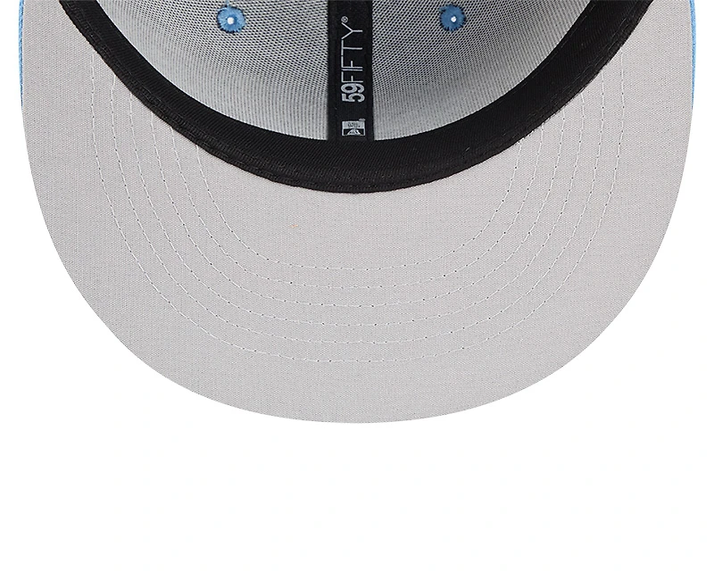 El Paso Chihuahuas Black and Blue 2026 Copa de la Diversion MiLB Gray UV 59FIFTY Fitted Hat