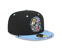 El Paso Chihuahuas Black and Blue 2026 Copa de la Diversion MiLB Gray UV 59FIFTY Fitted Hat