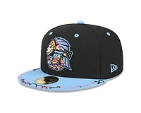 El Paso Chihuahuas Black and Blue 2026 Copa de la Diversion MiLB Gray UV 59FIFTY Fitted Hat