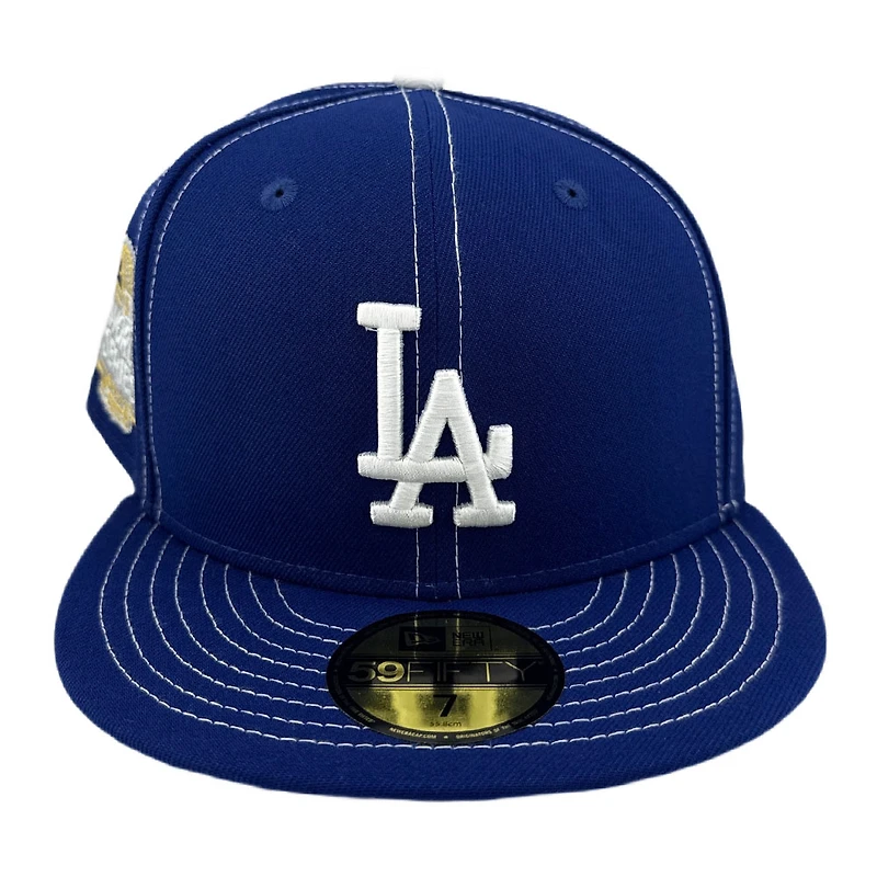 Los Angeles Dodgers Royal Blue "Contrast" 2024 World Series Patch Grey UV New Era 59FIFTY Fitted Hat