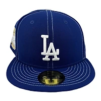Los Angeles Dodgers Royal Blue "Contrast" 2024 World Series Patch Grey UV New Era 59FIFTY Fitted Hat