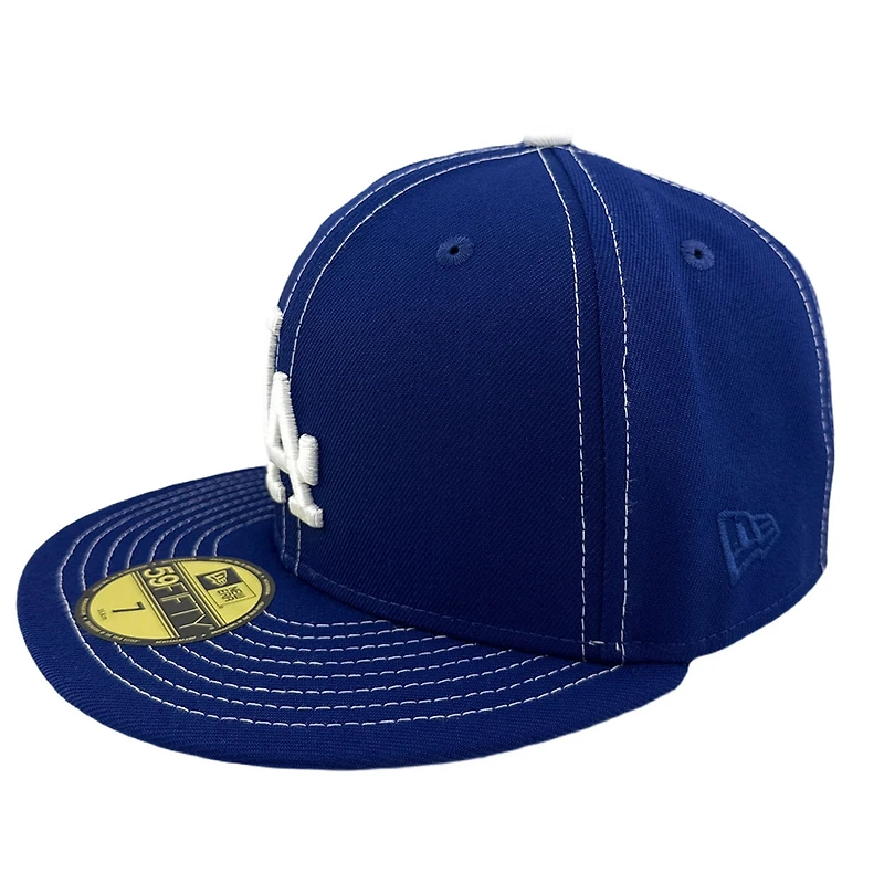 Los Angeles Dodgers Royal Blue "Contrast" 2024 World Series Patch Grey UV New Era 59FIFTY Fitted Hat