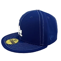 Los Angeles Dodgers Royal Blue "Contrast" 2024 World Series Patch Grey UV New Era 59FIFTY Fitted Hat