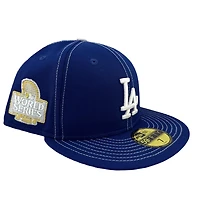 Los Angeles Dodgers Royal Blue "Contrast" 2024 World Series Patch Grey UV New Era 59FIFTY Fitted Hat