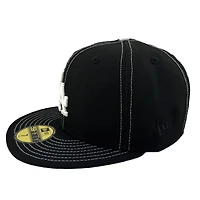 Los Angeles Dodgers Black "Contrast" 2024 World Series Champions Patch Grey UV New Era 59FIFTY Fitted Hat