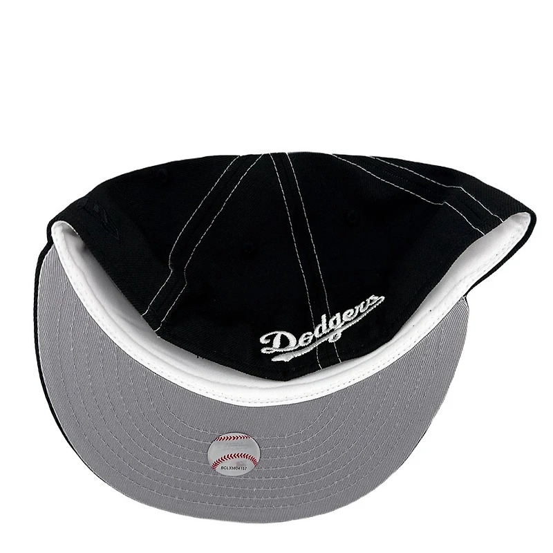 Los Angeles Dodgers Black "Contrast" 2024 World Series Champions Patch Grey UV New Era 59FIFTY Fitted Hat