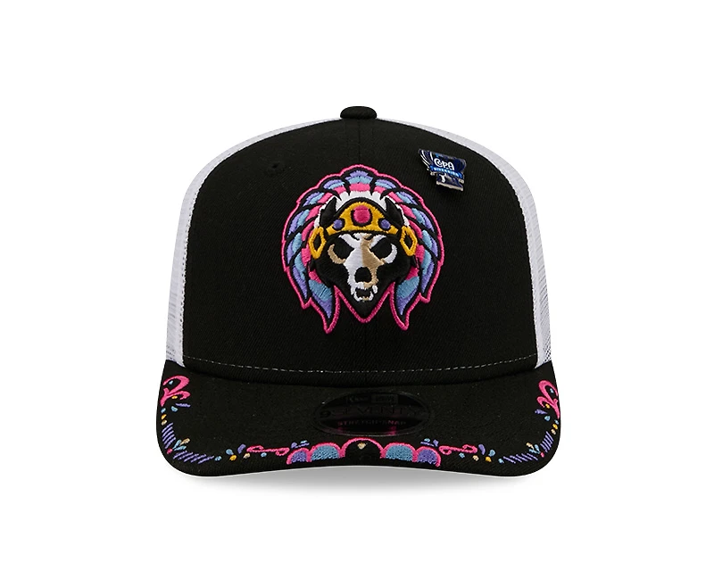 El Paso Chihuahuas Black 2026 Copa de la Diversion Alternate New Era 9SEVENTY Trucker Stretch Snapback Hat