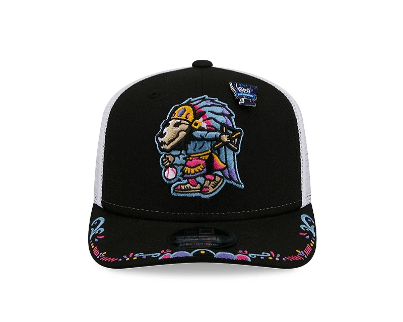 El Paso Chihuahuas Black 2026 Copa de la Diversion New Era 9SEVENTY Trucker Stretch Snapback Hat
