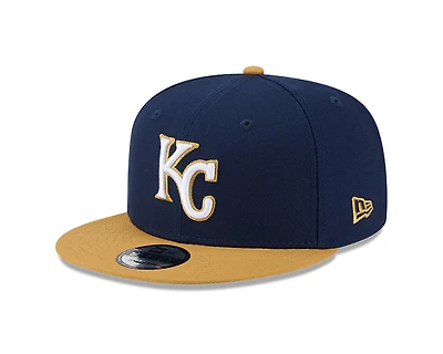 Kansas City Royals Navy and Brown Icon Color Pack New Era 9FIFTY Snapback
