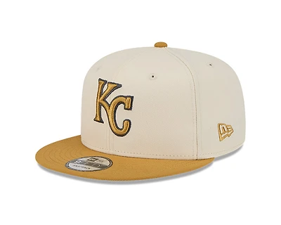 Kansas City Royals Beige and Brown Icon Color Pack New Era 9FIFTY Snapback
