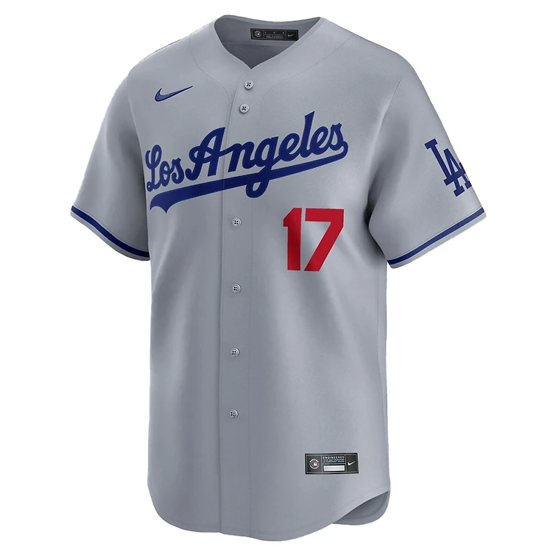 Los Angeles Dodgers Shohei Ohtani "Los Angeles" Script Grey Road Nike Limited Player Jersey