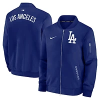 Los Angeles Dodgers Royal Blue Authentic Collection Dugout Bomber Jacket - Mens