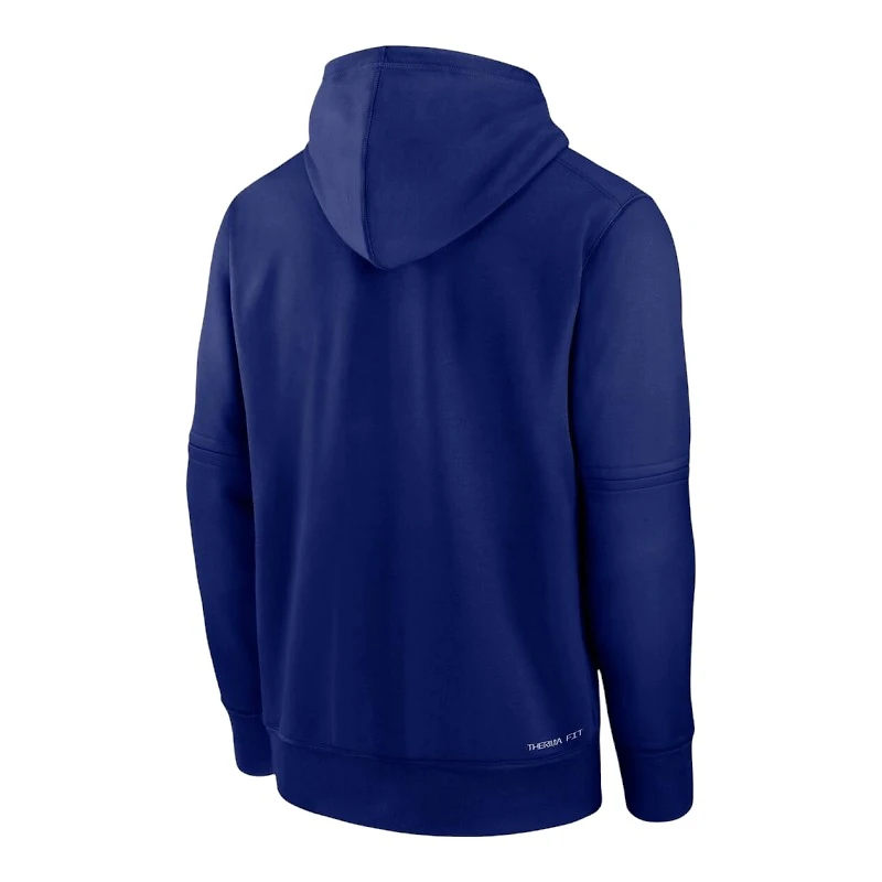 Los Angeles Dodgers Deep Royal Authentic Collection Nike Therma Pullover Hoodie