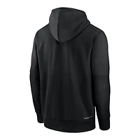 Los Angeles Dodgers Black Authentic Collection Nike Therma Pullover Hoodie