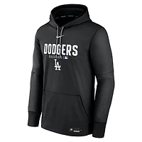 Los Angeles Dodgers Black Authentic Collection Therma-FIT Nike Hoodie