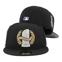 Los Angeles Dodgers Black 2025 World Series Champions Parade LA Patch Grey UV New Era 59FIFTY Fitted Hat