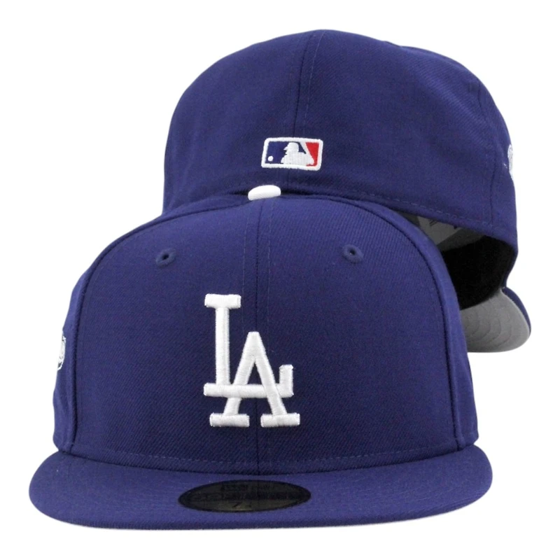 Los Angeles Dodgers Royal Blue 2025 World Series Patch Grey UV New Era 59FIFTY Fitted Hat