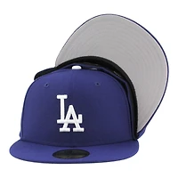 Los Angeles Dodgers Royal Blue 2025 World Series Champions Patch Grey UV New Era 59FIFTY Fitted Hat
