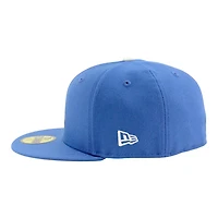 Los Angeles Dodgers Indigo Blue 2025 World Series Patch Grey UV New Era 59FIFTY Fitted Hat