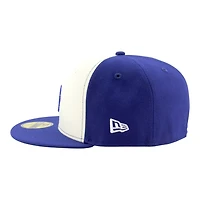 Los Angeles Dodgers White and Blue Back to Champs Rings Patch Royal UV New Era 59FIFTY Fitted Hat