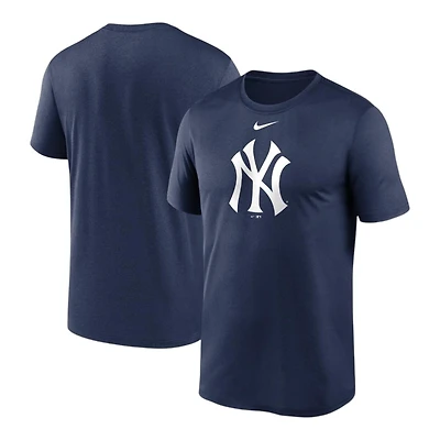 New York Yankees Navy Fuse Wordmark Nike T-Shirt