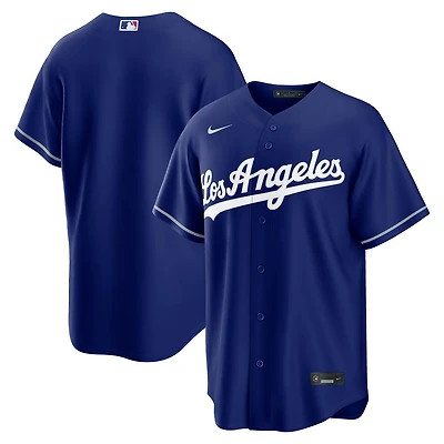Los Angeles Dodgers "Los Angeles" Script Blank Deep Royal Nike Alternate Replica Jersey