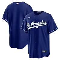 Los Angeles Dodgers "Los Angeles" Script Blank Deep Royal Nike Alternate Replica Jersey