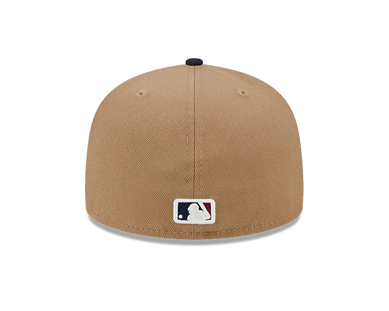 Cleveland Guardians Khaki and Navy City Connect New Era 59FIFTY Fitted Hat