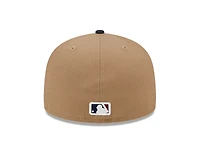 Cleveland Guardians Khaki and Navy City Connect New Era 59FIFTY Fitted Hat