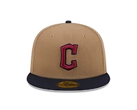 Cleveland Guardians Khaki and Navy City Connect New Era 59FIFTY Fitted Hat