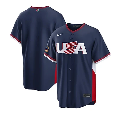 Youth Team USA Navy 2026 World Baseball Classic WBC Replica Nike Jersey