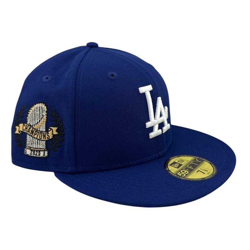 Los Angeles Dodgers Royal 2025 Champions Trophy Patch Grey UV New Era 59FIFTY Fitted Hat
