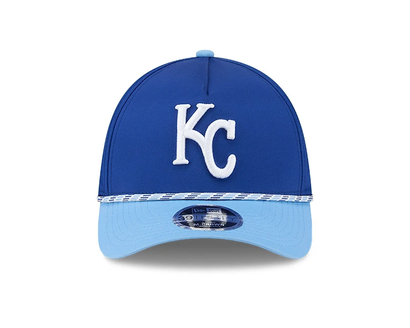 Kansas City Royals Blue Roper New Era 39THIRTY M-Crown A-Frame Stretch Fit Hat