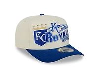 Kansas City Royals Chrome and Royal Classic New Era 9FIFTY A-Frame Snapback Hat
