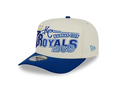 Kansas City Royals Chrome and Royal Classic New Era 9FIFTY A-Frame Snapback Hat