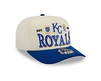 Kansas City Royals Chrome and Royal Tri Hit New Era 9FIFTY A-Frame Snapback Hat