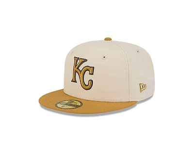 Kansas City Royals Beige and Brown Color Pack New Era 59FIFTY Fitted Hat