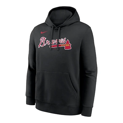 Atlanta Braves Black Club Nike Pullover Hoodie
