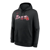 Atlanta Braves Black Club Nike Pullover Hoodie
