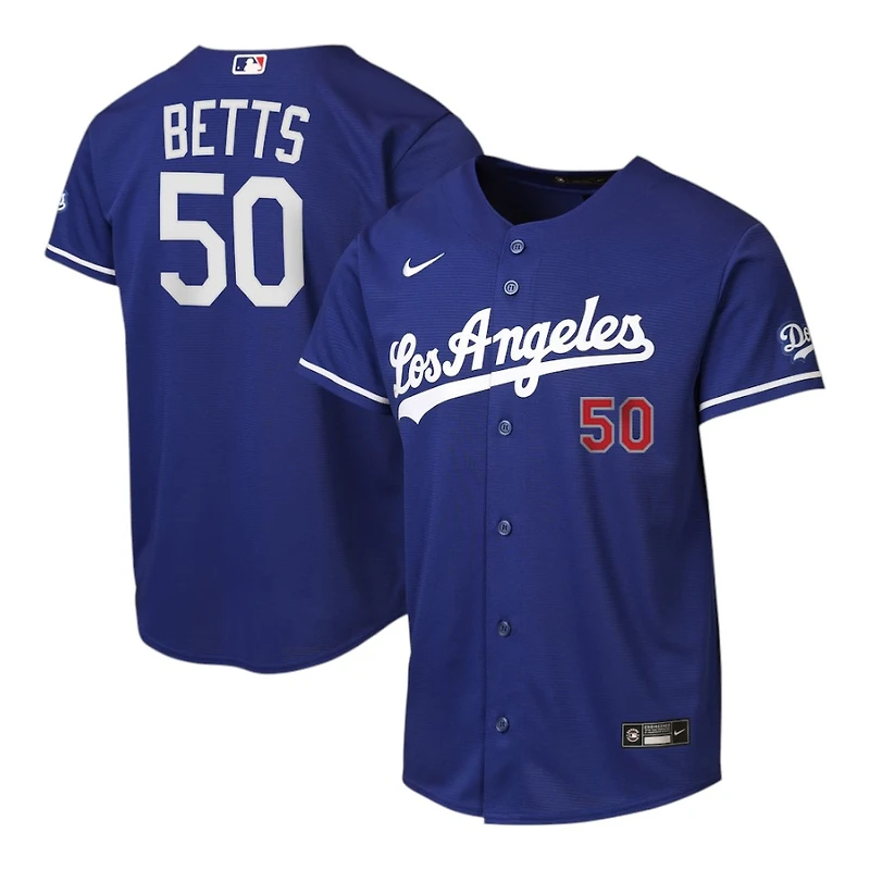 Youth Los Angeles Dodgers Mookie Betts Royal Blue Alternate Nike Stadium Jersey