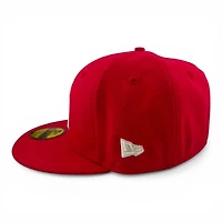 Los Angeles Angels City Red "Ivory Collection" 50th Anniversary Patch Ivory UV New Era 59FIFTY Fitted Hat