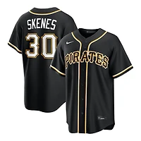Pittsburgh Pirates Paul Skenes Black Nike Fashion Replica Jersey
