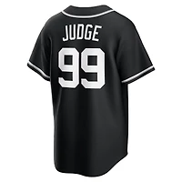 New York Yankees Aaron Judge Black Nike Fashion Replica Jersey