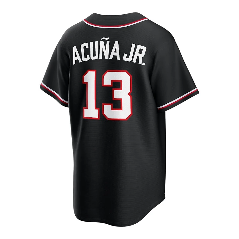 Atlanta Braves Ronald Acuña Jr. Black Nike Fashion Replica Jersey