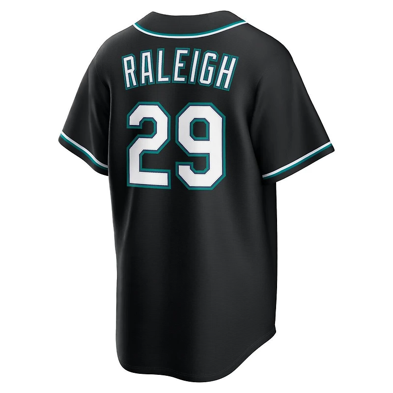 Seattle Mariners Cal Raleigh Black Nike Fashion Replica Jersey