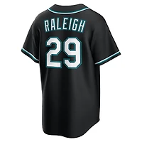 Seattle Mariners Cal Raleigh Black Nike Fashion Replica Jersey