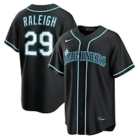 Seattle Mariners Cal Raleigh Black Nike Fashion Replica Jersey