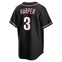 Philadelphia Phillies Bryce Harper Black Nike Fashion Replica Jersey